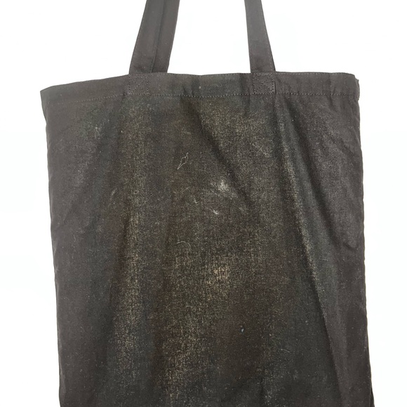 Black canvas tote bag size 15x16 - Picture 2 of 8